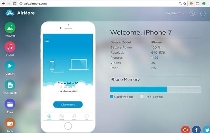 How To Connect Airmore App To Pc
